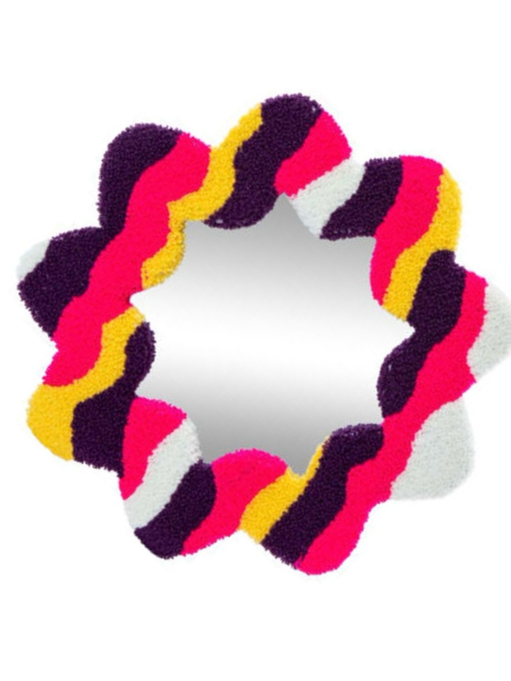 Mirror Tufted Multicolor Mirror